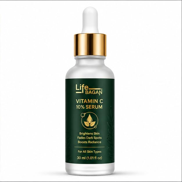 Life Bagan Vitamin C 10% Face Serum | Lightweight Daily Facial Serum for Radiant & Healthy-Looking Skin | Fast Absorbing Formula | Suitable for All Skin Types | 30ml