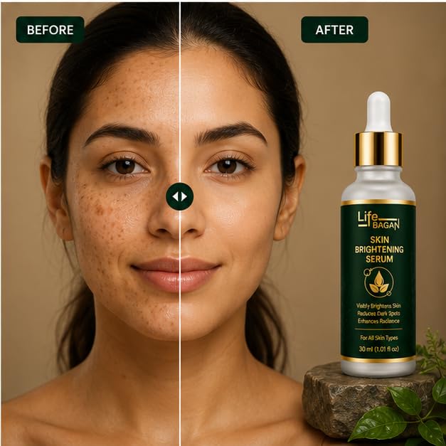 Life Bagan Face Serum | Lightweight Daily Facial Serum for Smooth, Radiant & Healthy-Looking Skin | Fast Absorbing Non-Greasy Formula | Suitable for All Skin Types | 30ml
