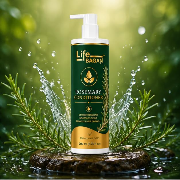 Life Bagan Rosemary Conditioner | Hair Conditioner for Soft, Smooth & Manageable Hair | Daily Hair Care Formula | Suitable for All Hair Types | 200ml