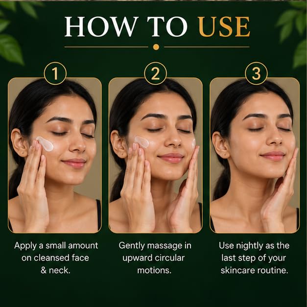 Life Bagan Night Cream for Face | Overnight Moisturizing & Nourishing Face Cream | Lightweight Night Care Formula for Soft & Healthy-Looking Skin | Suitable for All Skin Types | 50g