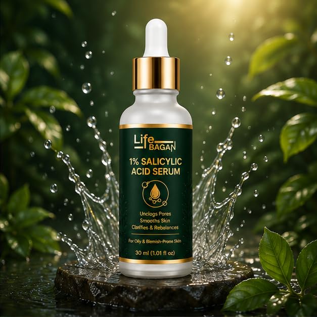 Life Bagan 1% Salicylic Acid Face Wash | Gentle Daily Facial Cleanser for Fresh & Healthy-Looking Skin | Lightweight Cleansing Formula | Suitable for Oily & Combination Skin | 30ml
