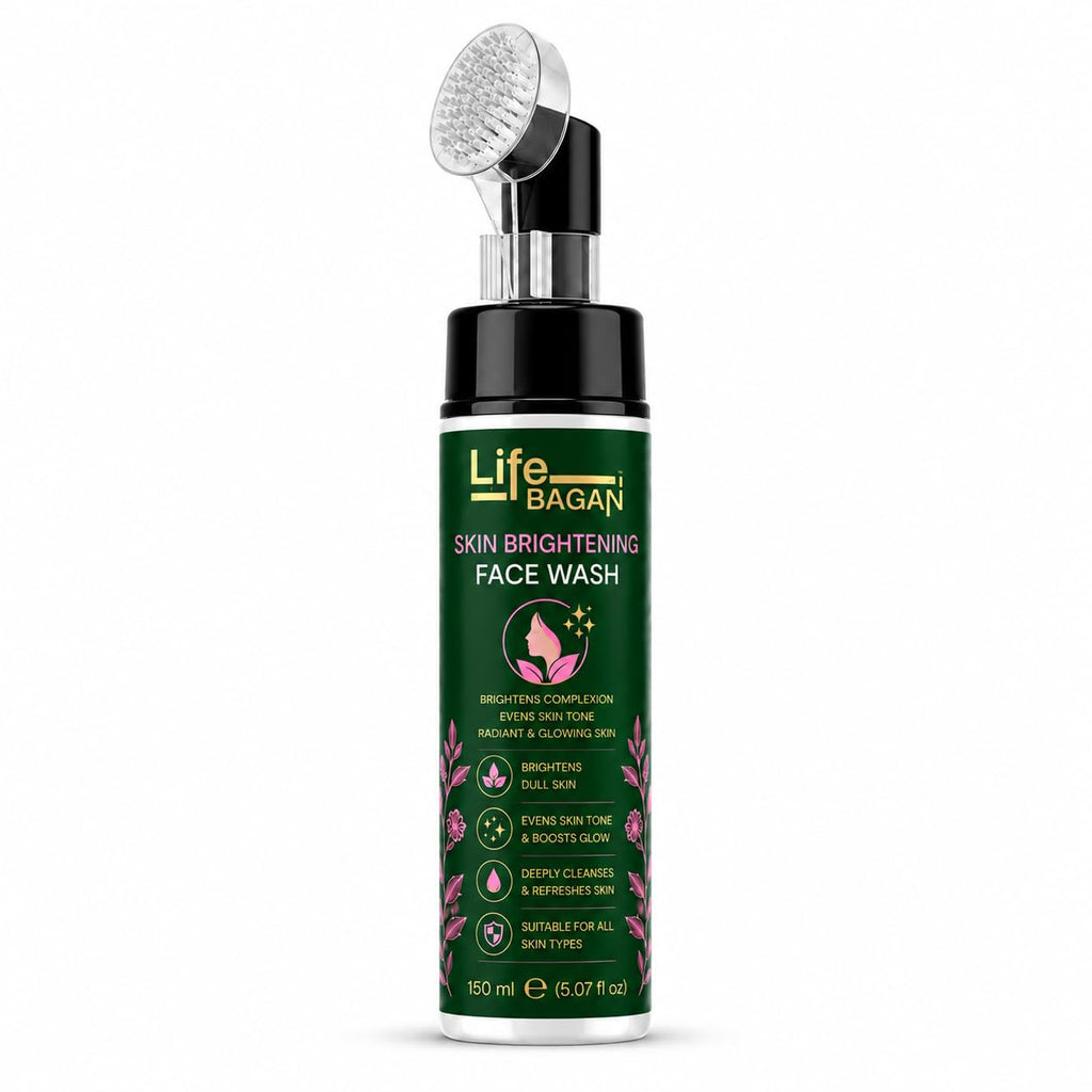 Life Bagan Skin Brightening Face Wash | Gentle Daily Facial Cleanser for Fresh & Radiant-Looking Skin | Removes Dirt, Oil & Impurities | Suitable for All Skin Types | 150ml