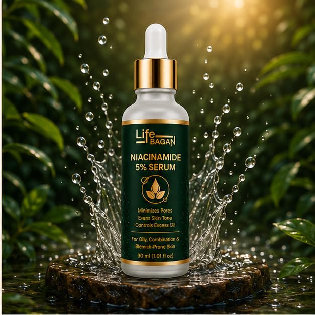 Life Bagan Niacinamide 10% Face Serum | Lightweight Daily Facial Serum for Smooth, Fresh & Healthy-Looking Skin | Fast Absorbing Formula | Suitable for All Skin Types | 30ml