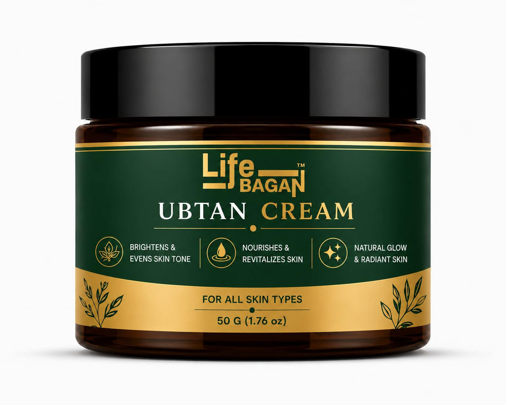 Life Bagan Ubtan Face Cream | Daily Moisturizing Face Cream for Soft, Smooth & Healthy-Looking Skin | Lightweight Formula for Nourished & Radiant-Looking Skin | Suitable for All Skin Types | 50g