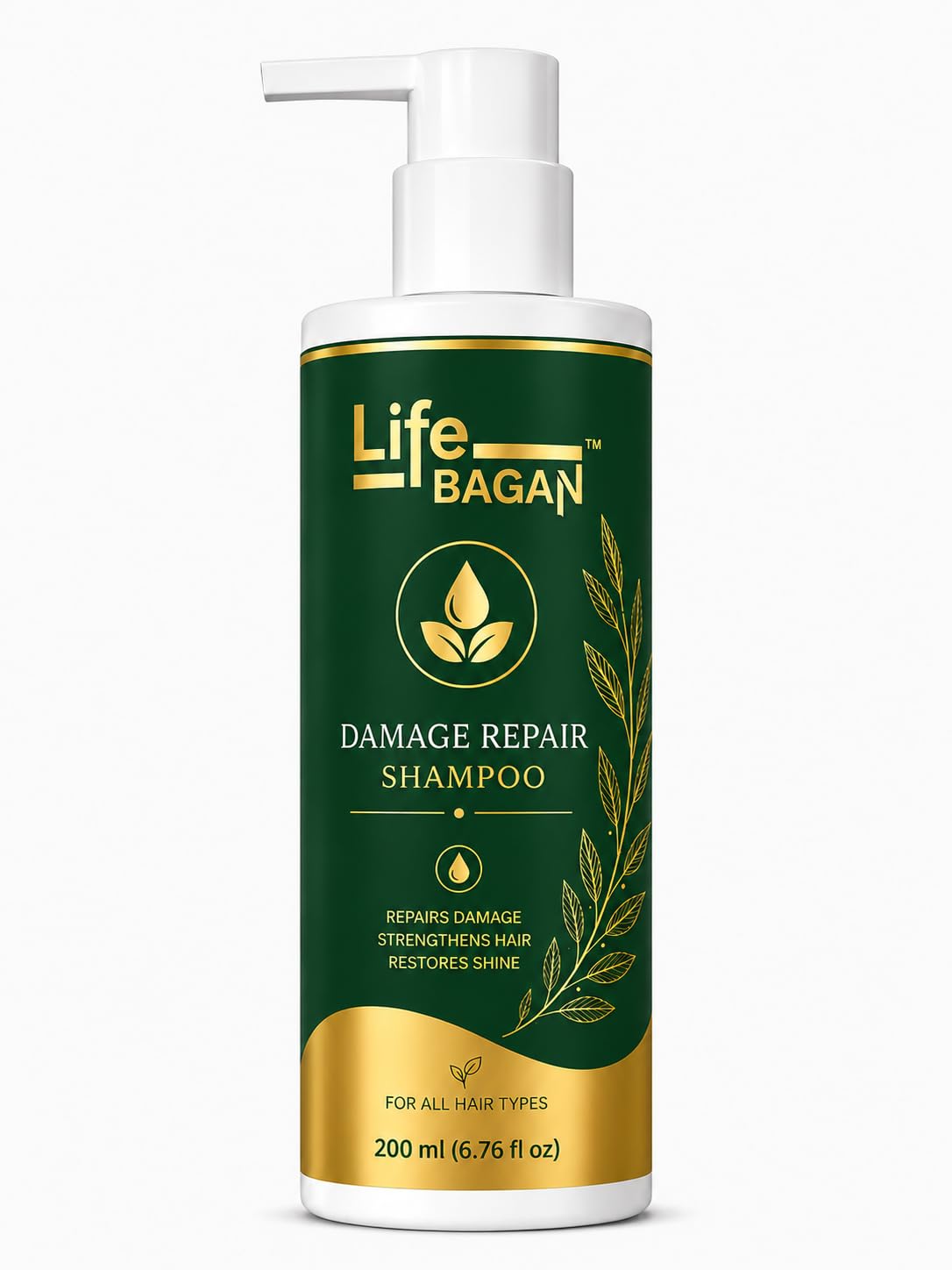 Life Bagan Damage Repair Conditioner | Daily Hair Conditioner for Dry & Damaged Hair | Helps Improve Hair Softness, Smoothness & Manageability | Suitable for All Hair Types | 200ml