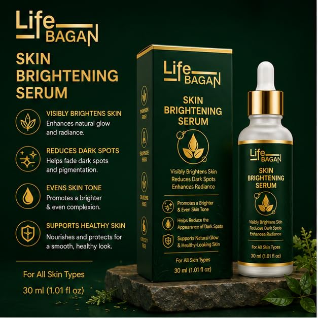 Life Bagan Face Serum | Lightweight Daily Facial Serum for Smooth, Radiant & Healthy-Looking Skin | Fast Absorbing Non-Greasy Formula | Suitable for All Skin Types | 30ml