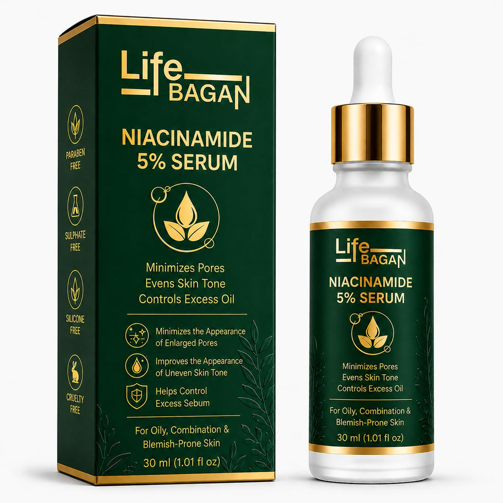Life Bagan Niacinamide 10% Face Serum | Lightweight Daily Facial Serum for Smooth, Fresh & Healthy-Looking Skin | Fast Absorbing Formula | Suitable for All Skin Types | 30ml